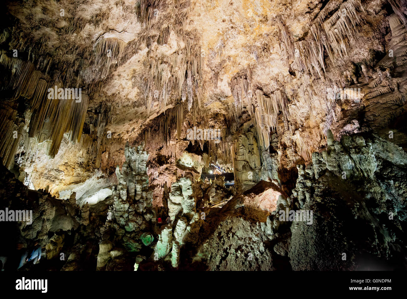 Grotte di Nerja (Spagnolo: Cuevas de Nerja) in Spagna, Andalusia regione, provincia di Malaga, caverna sotterranea, natura punto di riferimento Foto Stock