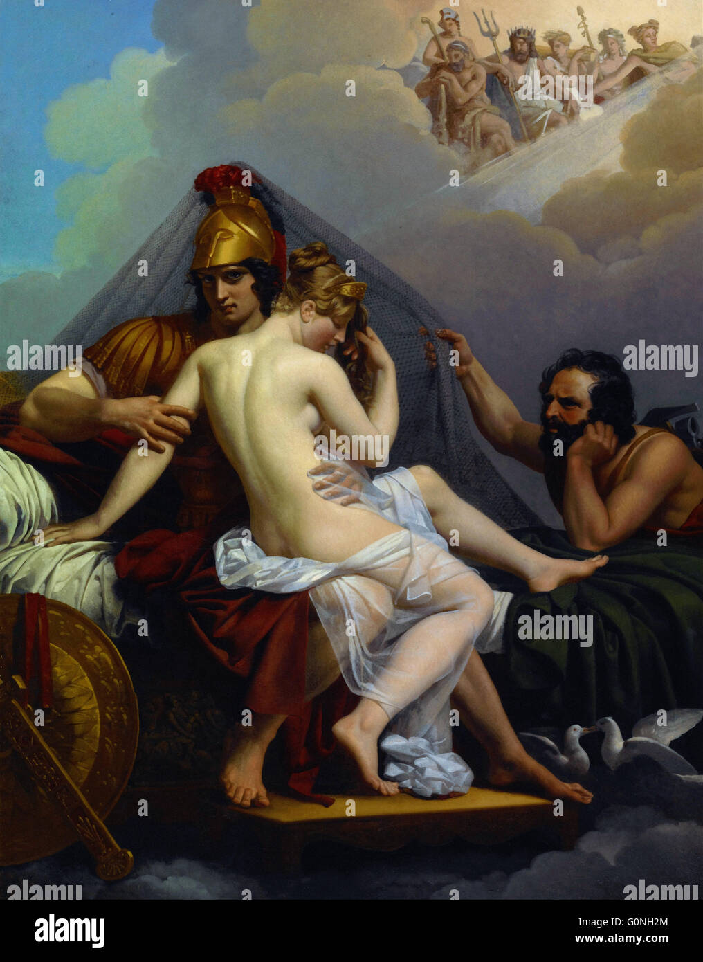 Guillemot, Alexandre Charles - Marte e Venere sorpresi da Vulcan Foto Stock