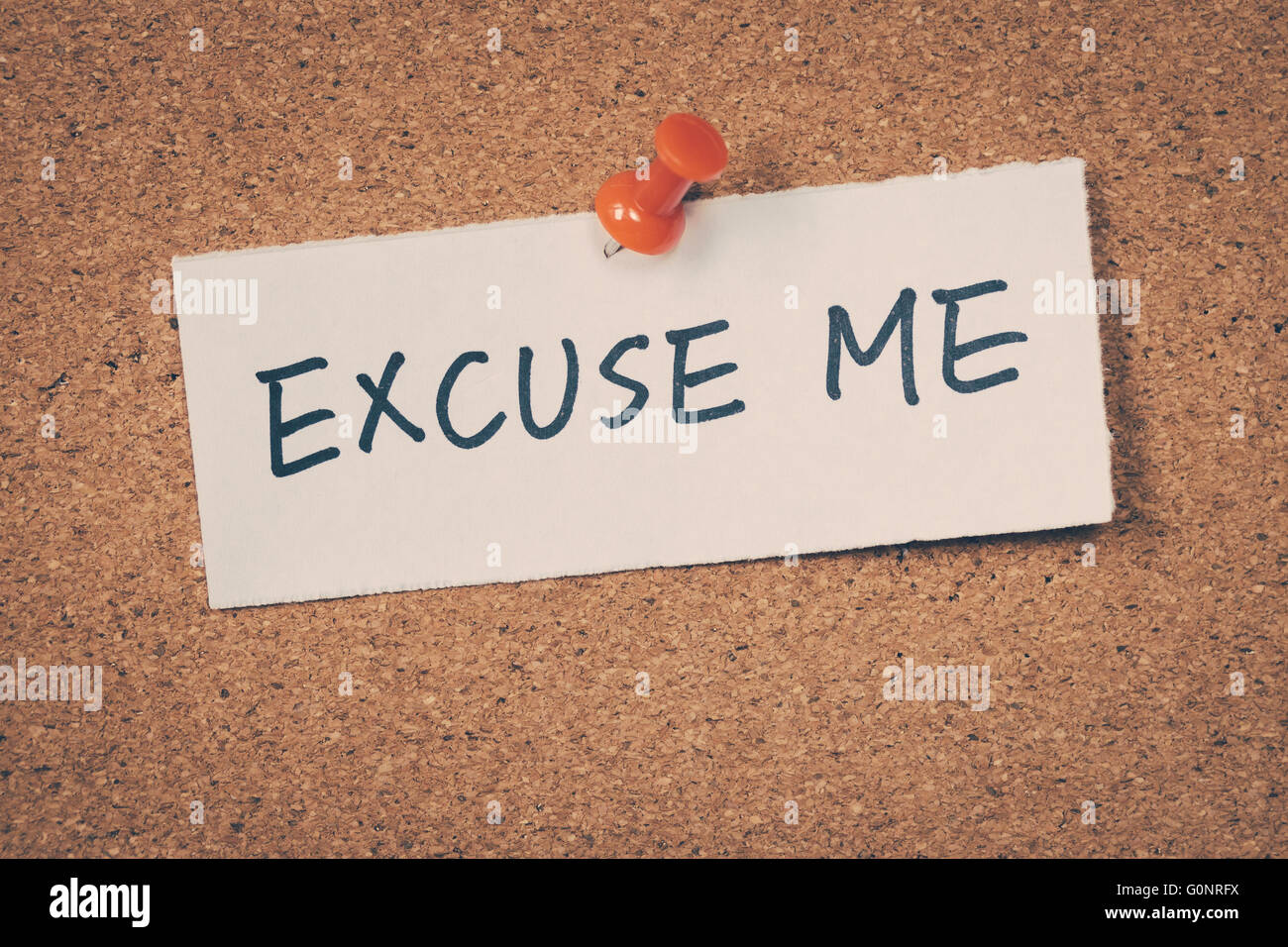 Mi scusi Foto Stock