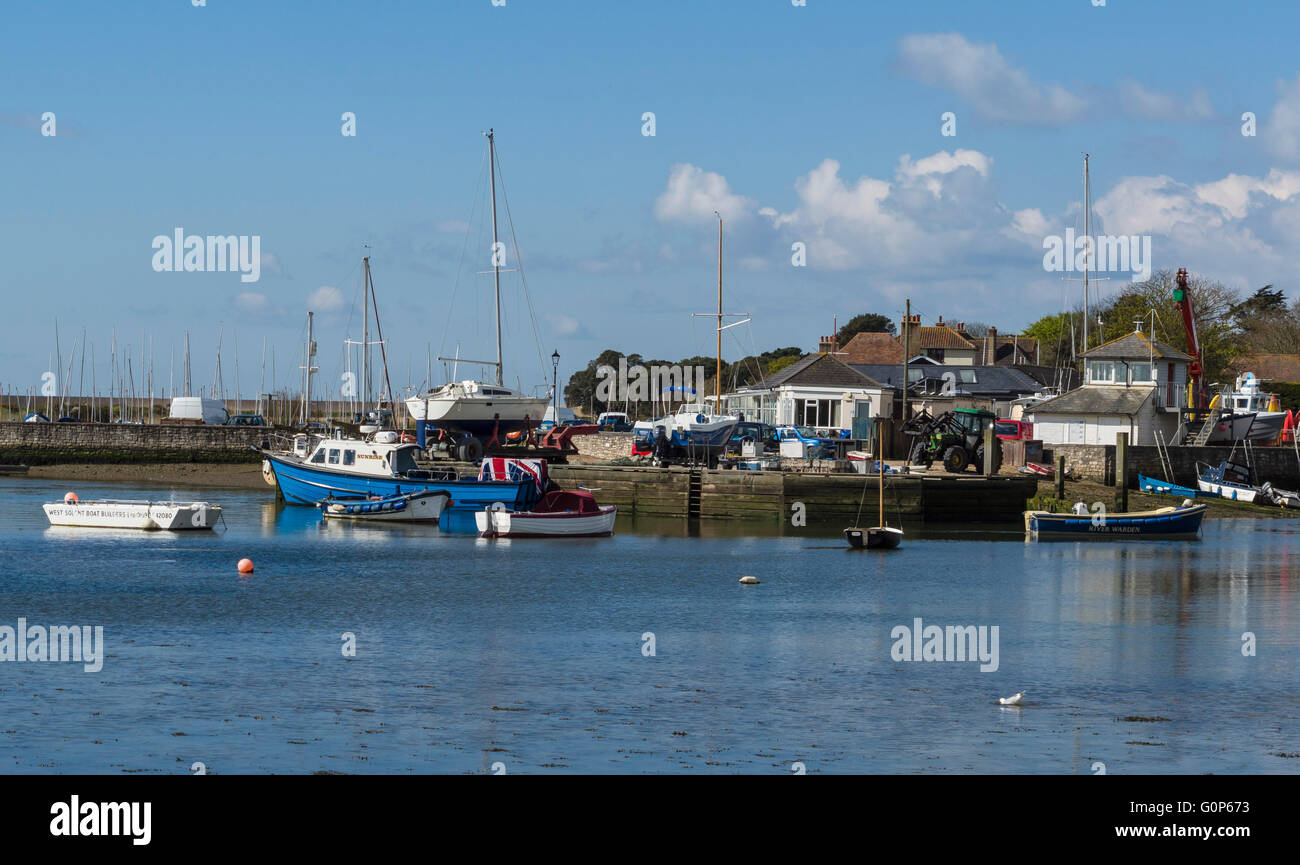 Keyhaven Harbour, Hampshire, Inghilterra, Regno Unito Foto Stock