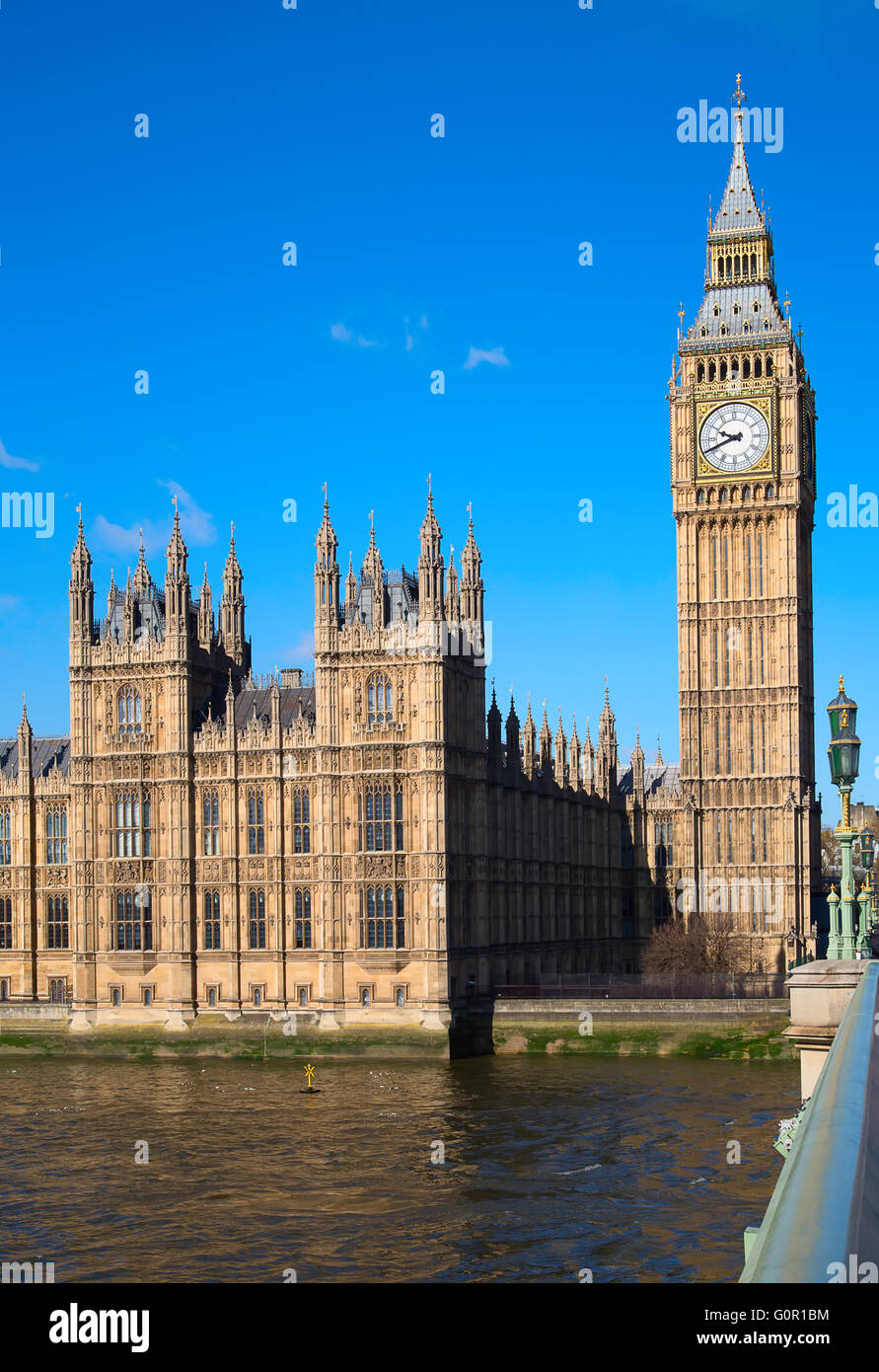 Famoso Big Ben Clock Tower a Londra, Regno Unito. Foto Stock