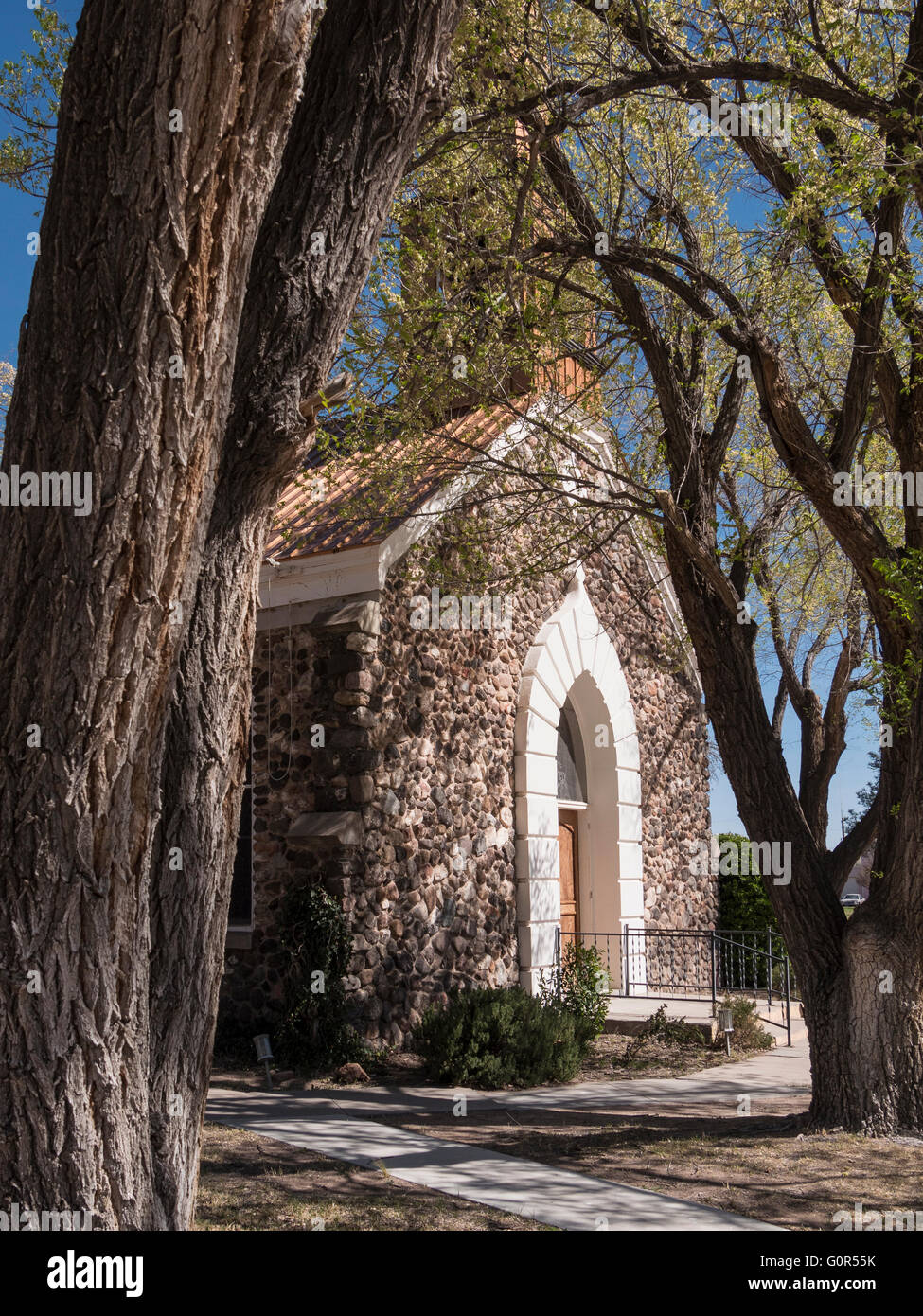 San Paolo Chiesa Episcopale, Marfa, Texas. Foto Stock