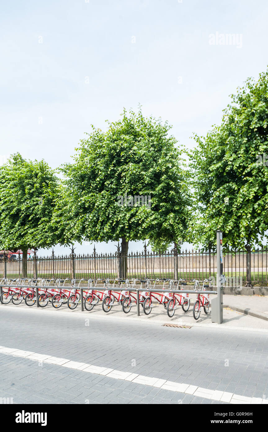 Belgio, Anversa, Velo city bike Foto Stock