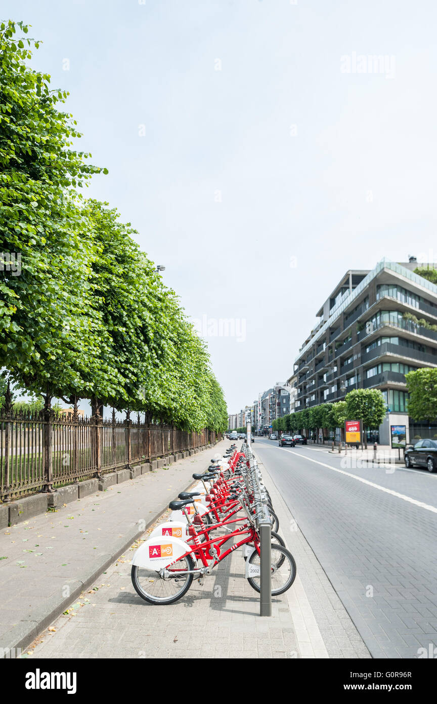 Belgio, Anversa, Velo city bike Foto Stock