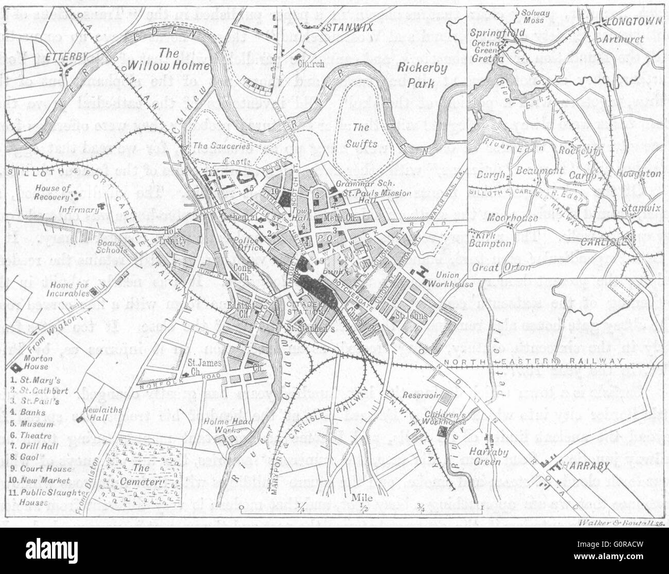 Mappa di carlisle immagini e fotografie stock ad alta risoluzione Alamy