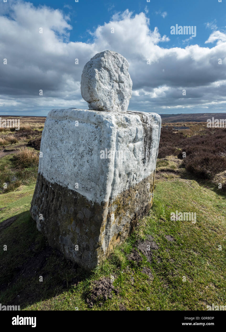 Fat Betty, Croce Bianca, Rosedale Testa, North York Moors National Park Foto Stock