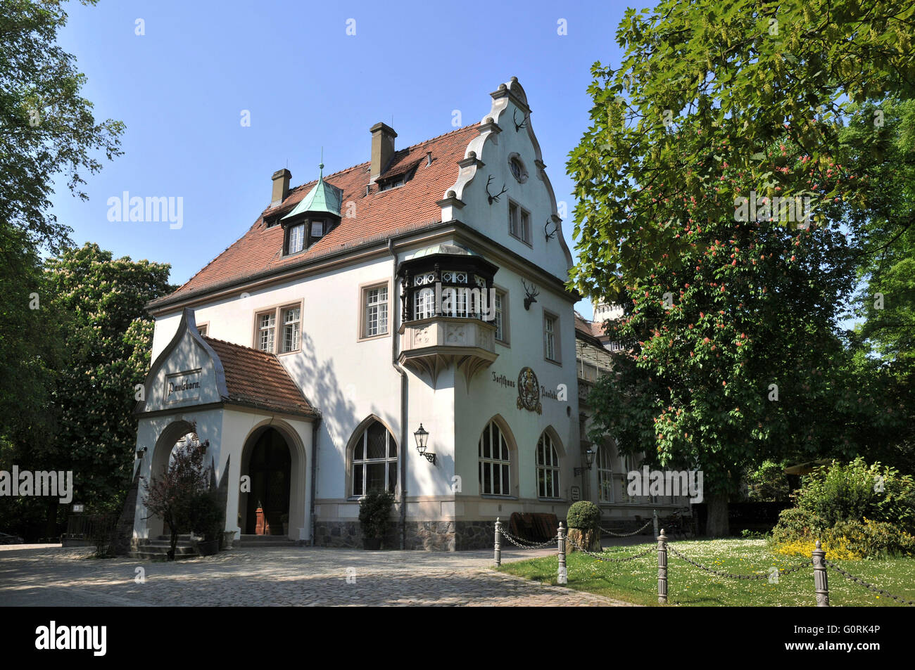 Forsthaus Paulsborn, Grunewald, Berlino, Germania / forester Paulsborn casa Foto Stock