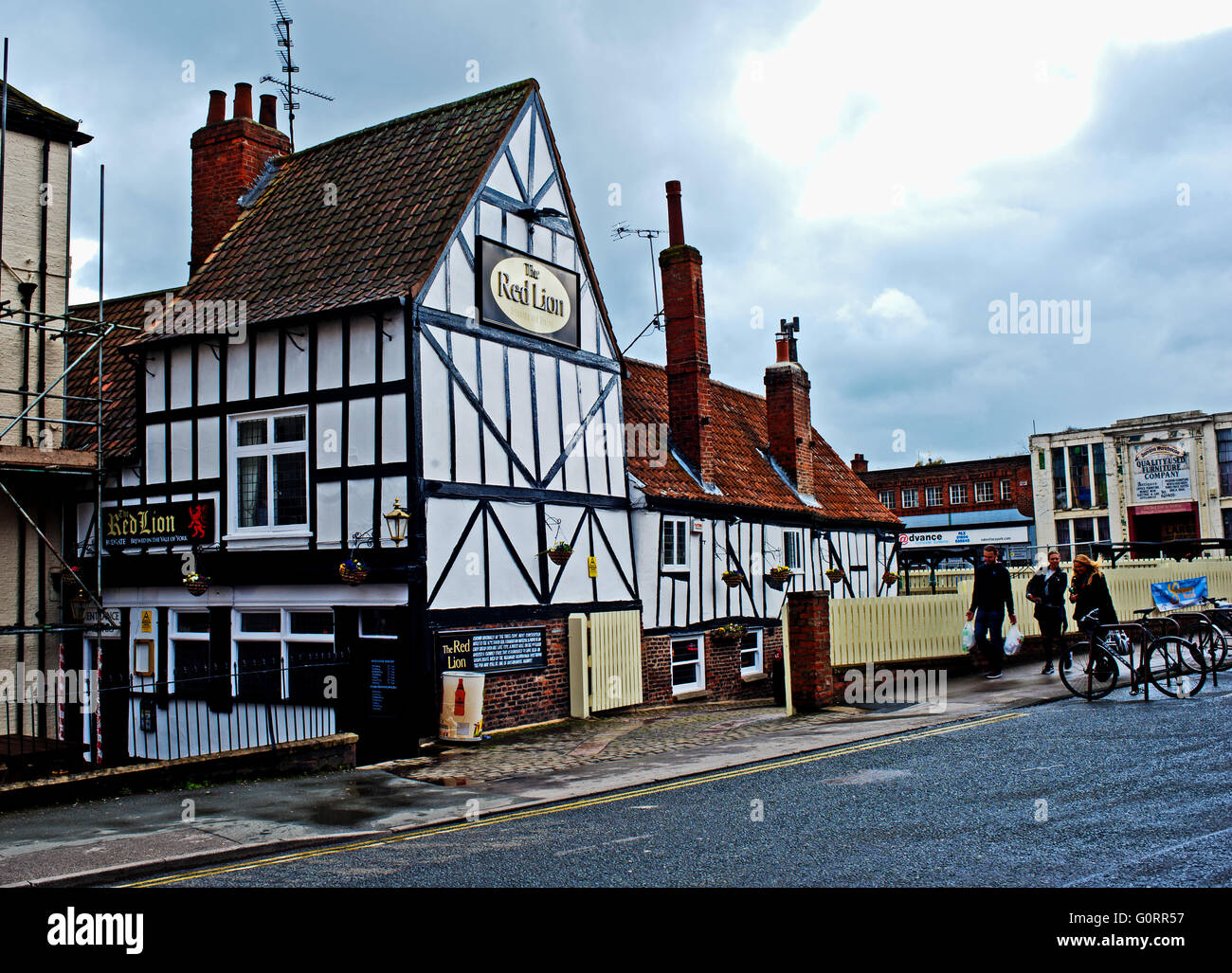 Il Red Lion Merchantgate York Foto Stock