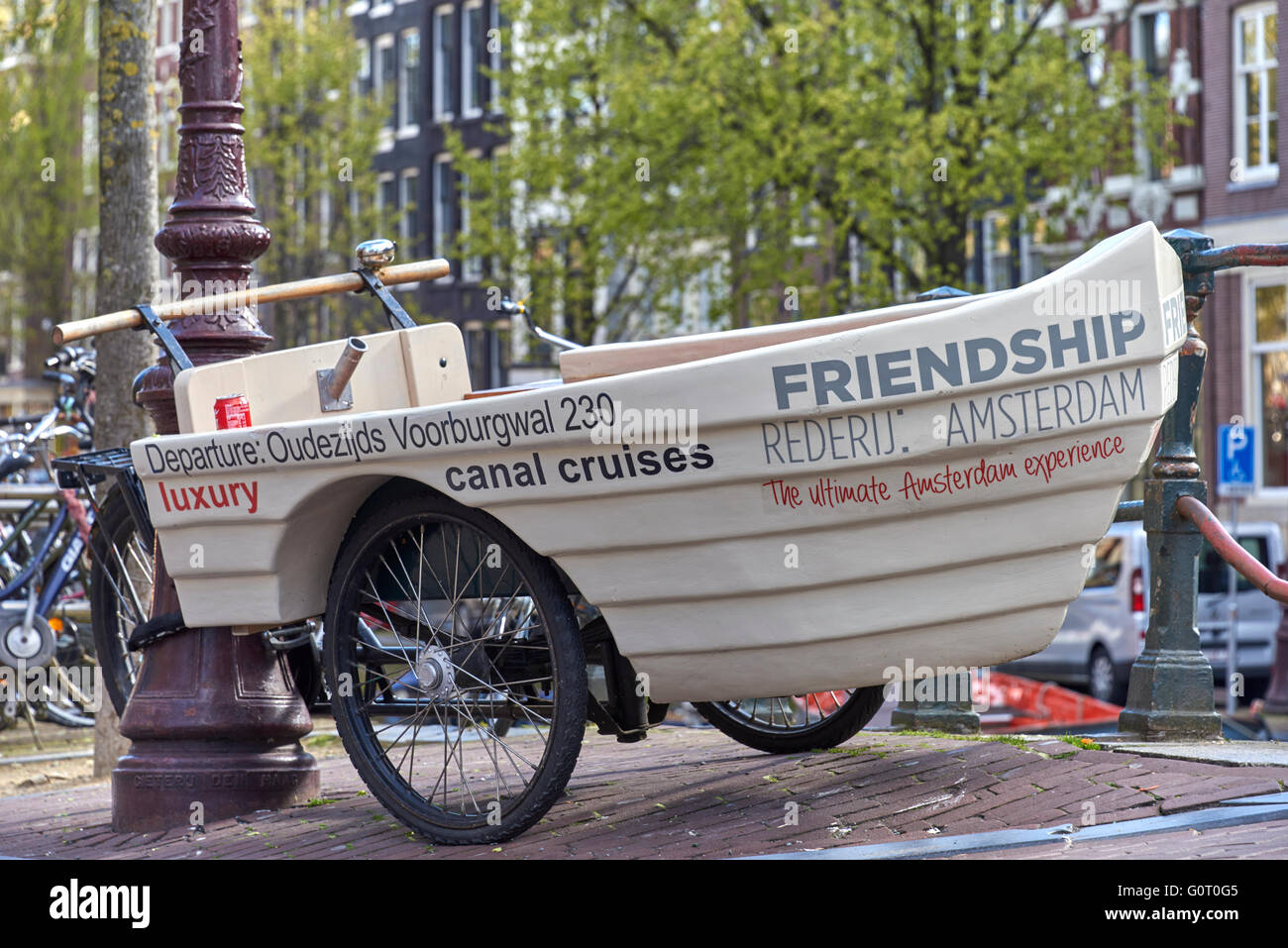 Amsterdam è la capitale e la città più popolosa del Regno dei Paesi Bassi. Foto Stock