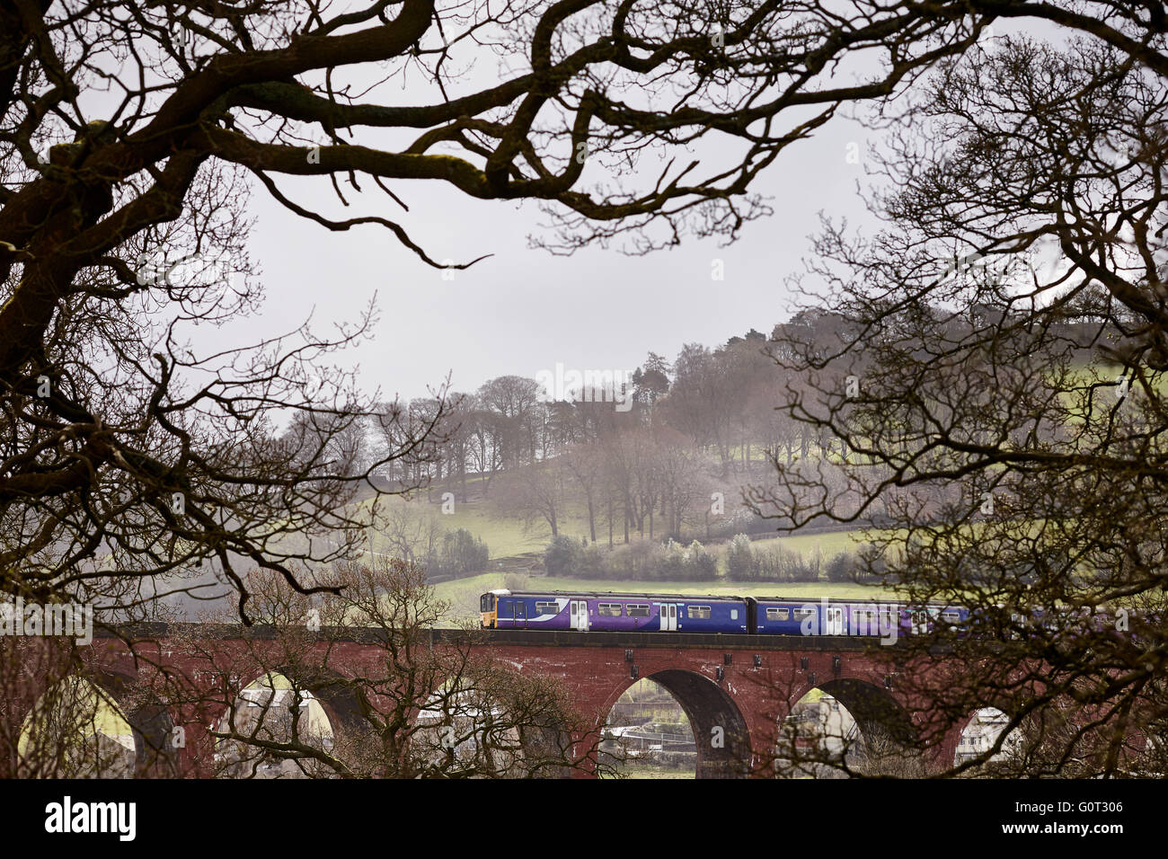 Whalley un grande villaggio in Ribble Valley sulle rive del fiume Calder nel Lancashire. Conosciuto localmente come 'Whalley archi", WHA Foto Stock