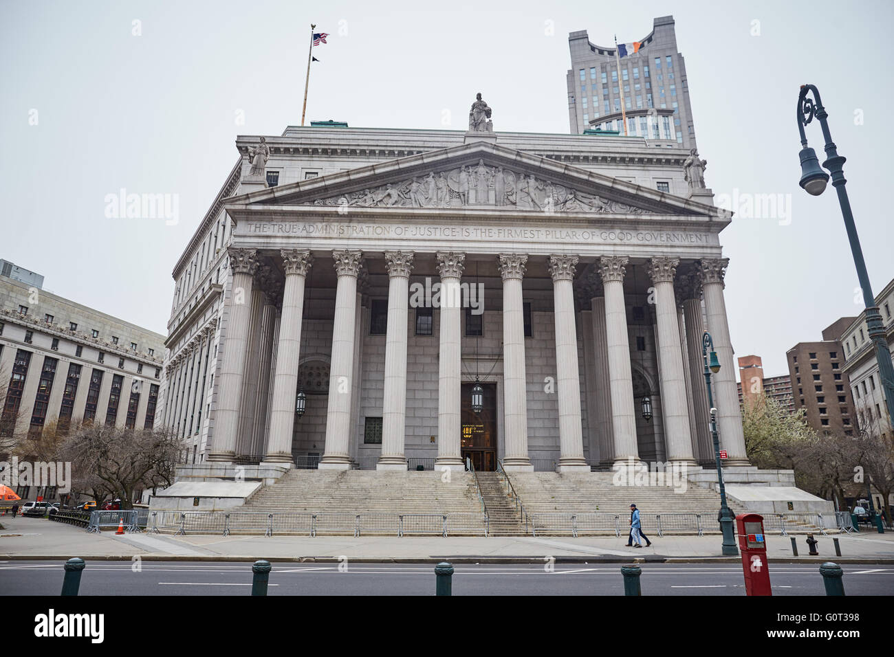 La Corte Suprema dello Stato di New York edificio, originariamente noto come New York County Courthouse. Foto Stock