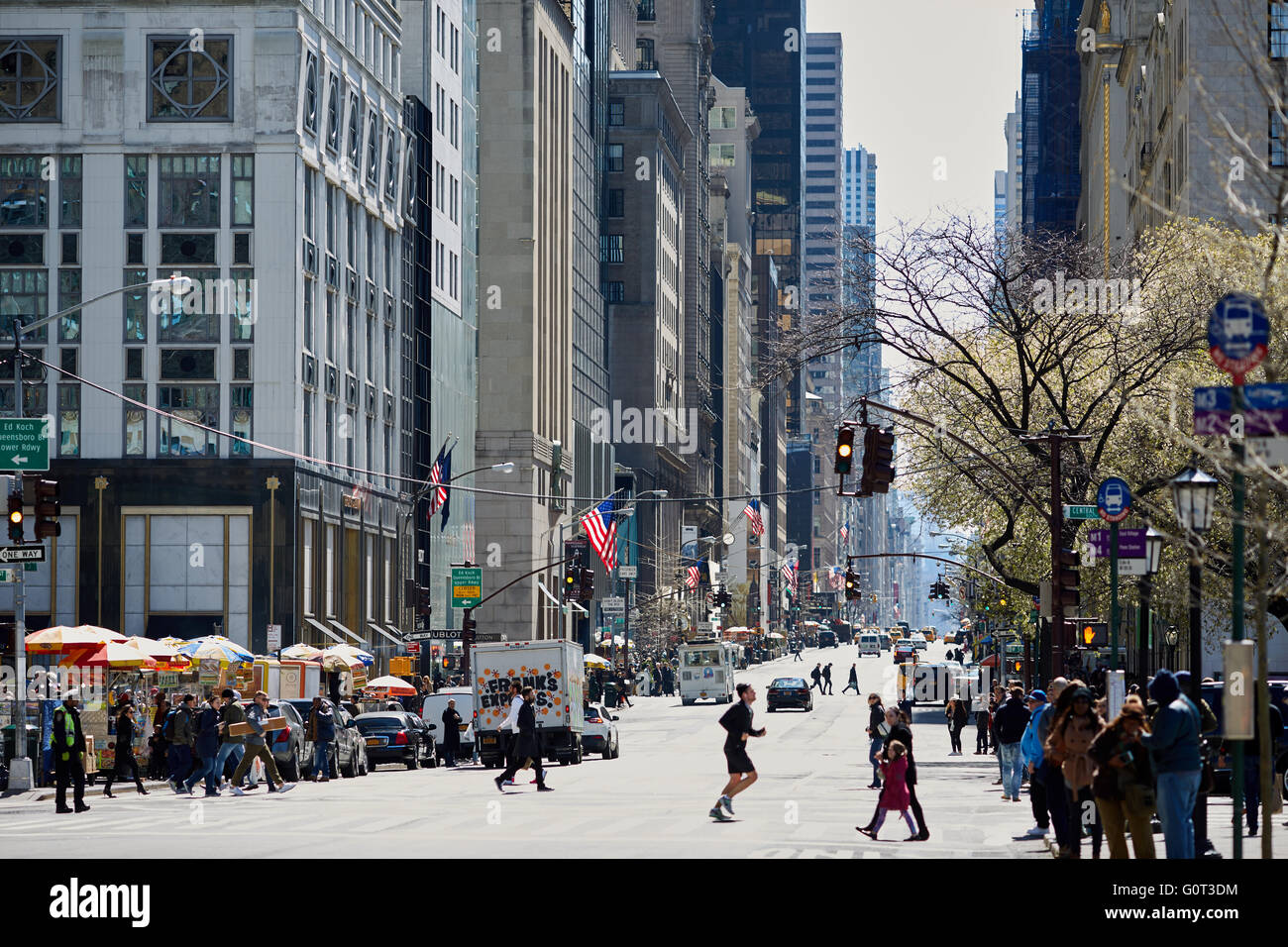 Quinta Avenue di New York City Manhattan Foto Stock