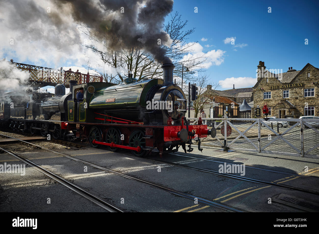 Ramsbottom ELR East Lancashire Railway, una moderna stazione ferroviaria patrimonio conservato piccole società Foto Stock