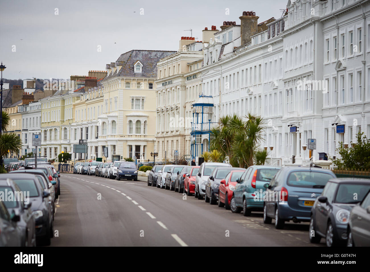 Llandudno è una località balneare, della città e della comunità a Conwy County Borough, Galles, situato sulla penisola Creuddyn, che protr Foto Stock