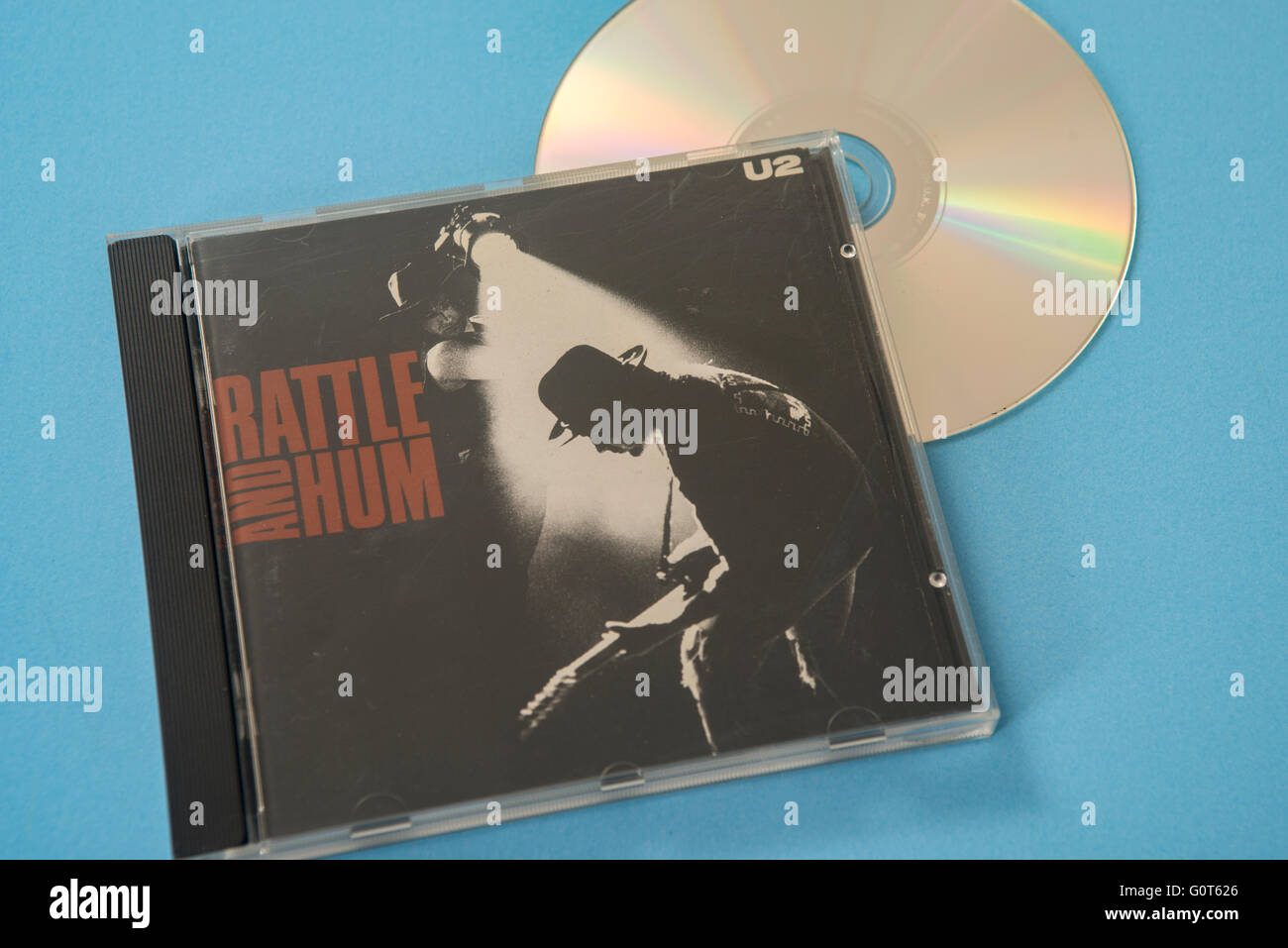 Rattle & Hum album degli U2 su compact disc Foto Stock