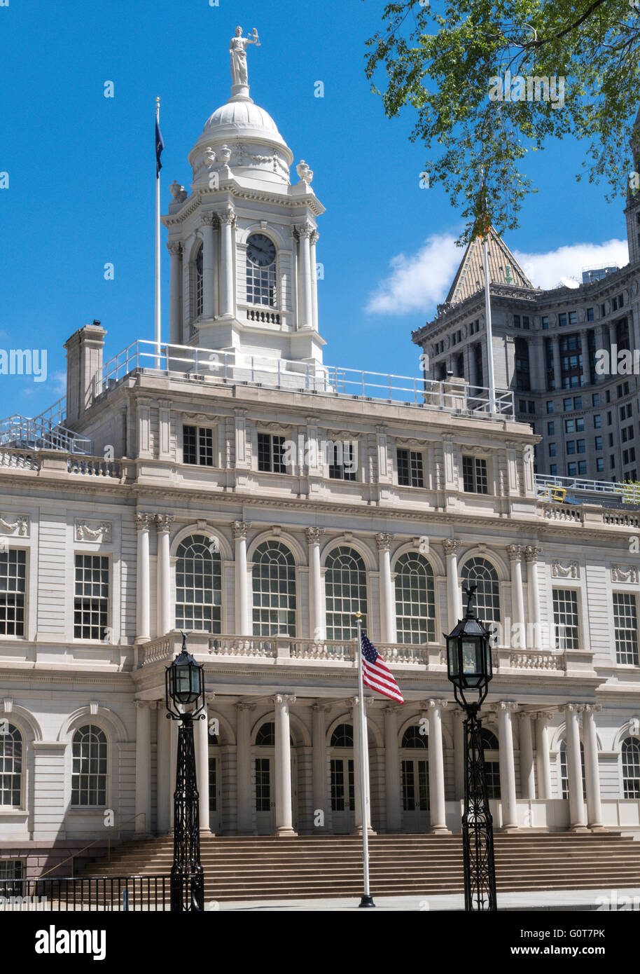 New York City Hall di New York Foto Stock