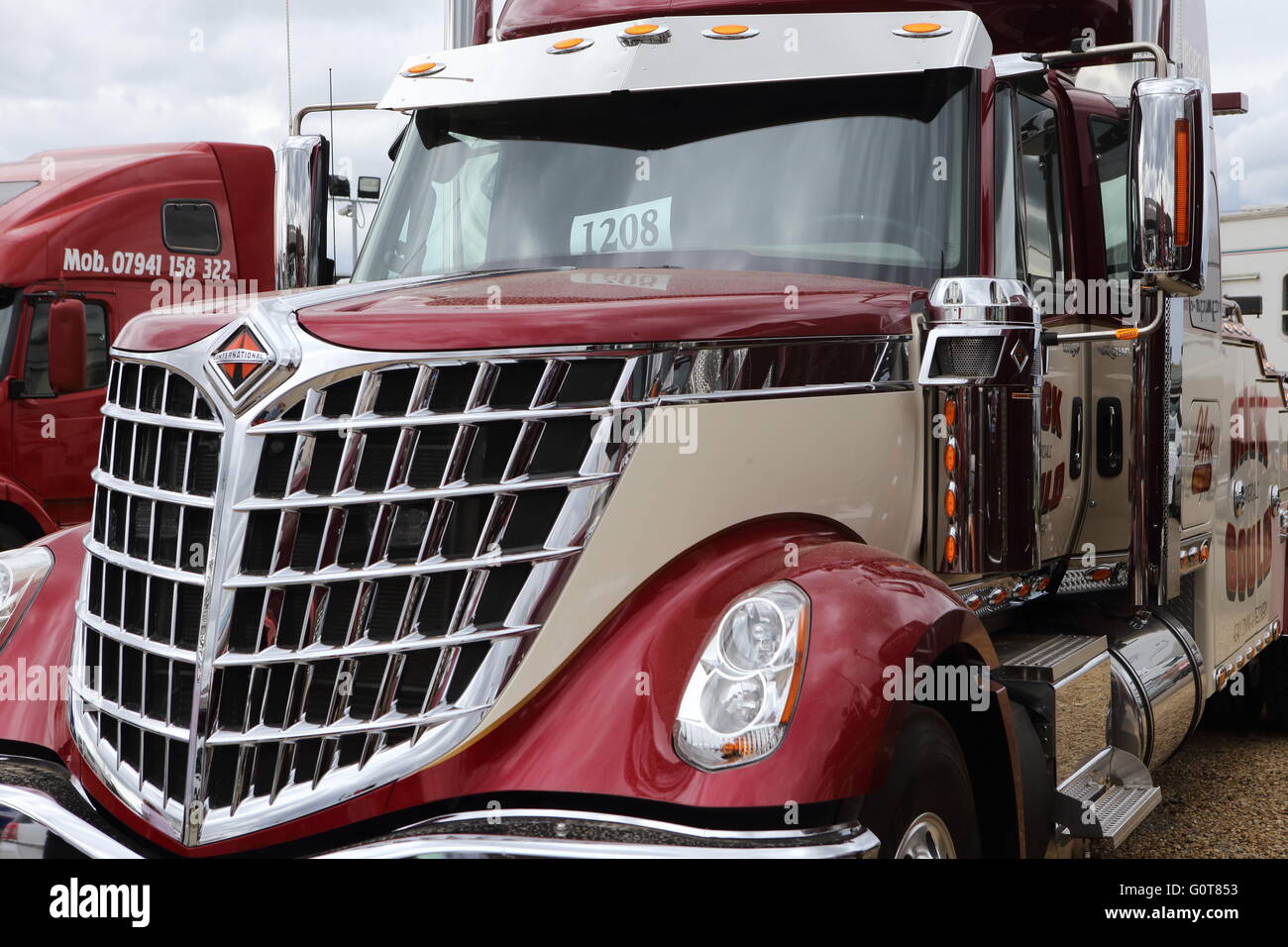 Trattore Internazionale unità - HGV - American Style Autocarro articolato Foto Stock
