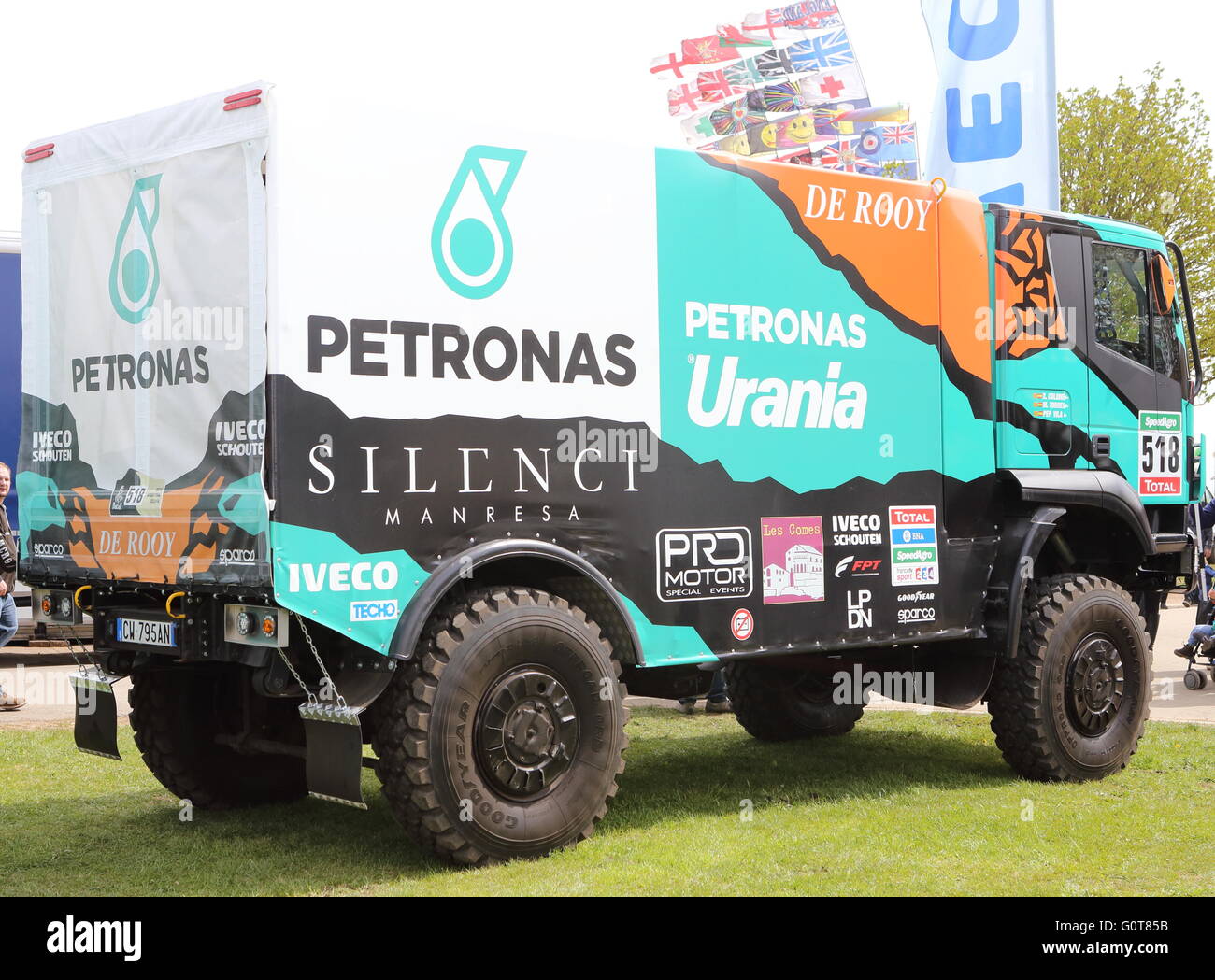 Camion Iveco HGV Petronas Urania Foto Stock