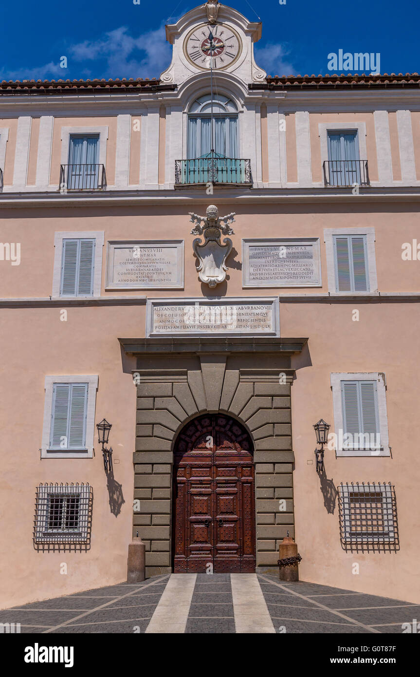 Il Palazzo Pontificio di Castel Gandolfo (Il Palazzo Pontificio di Castel Gandolfo) Foto Stock