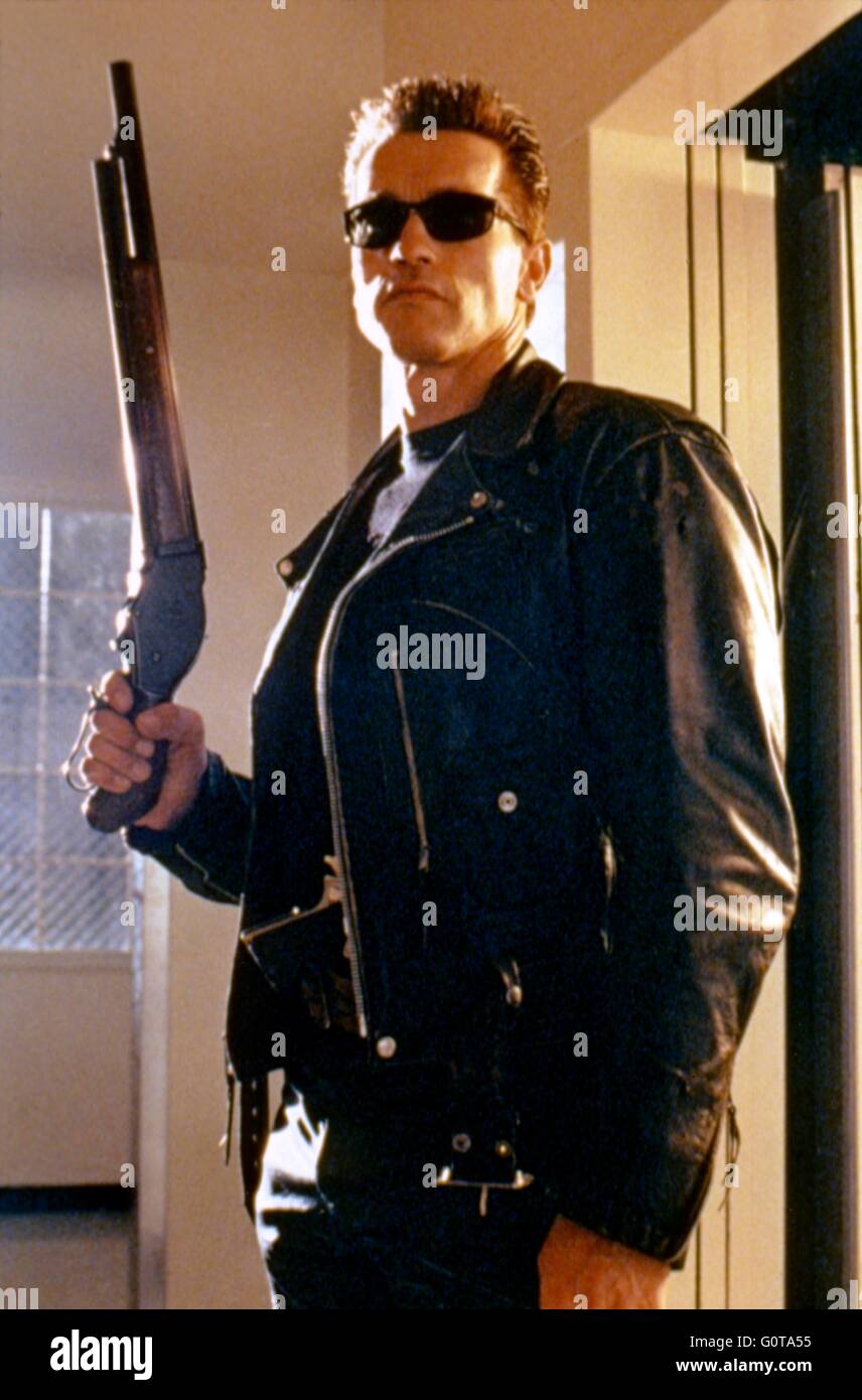 Arnold Schwarzenegger / Terminator 2 : il giorno del giudizio / 1991 diretto da James Cameron (Carolco Pïctures) Foto Stock