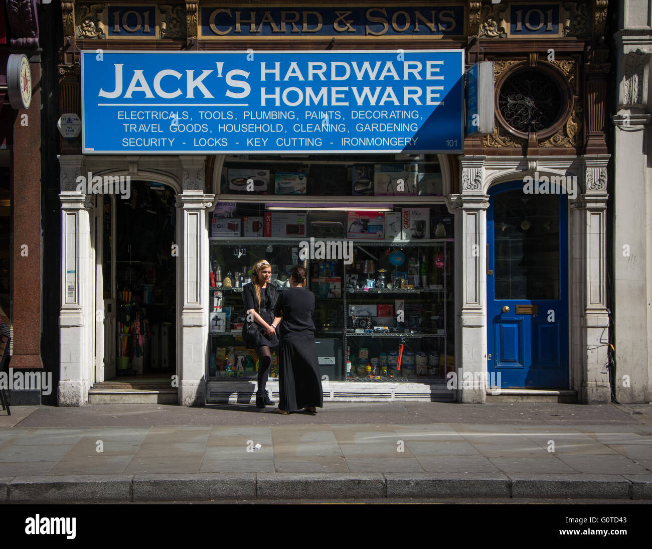 Jack l'hardware su Gloucester Road, West London Foto Stock