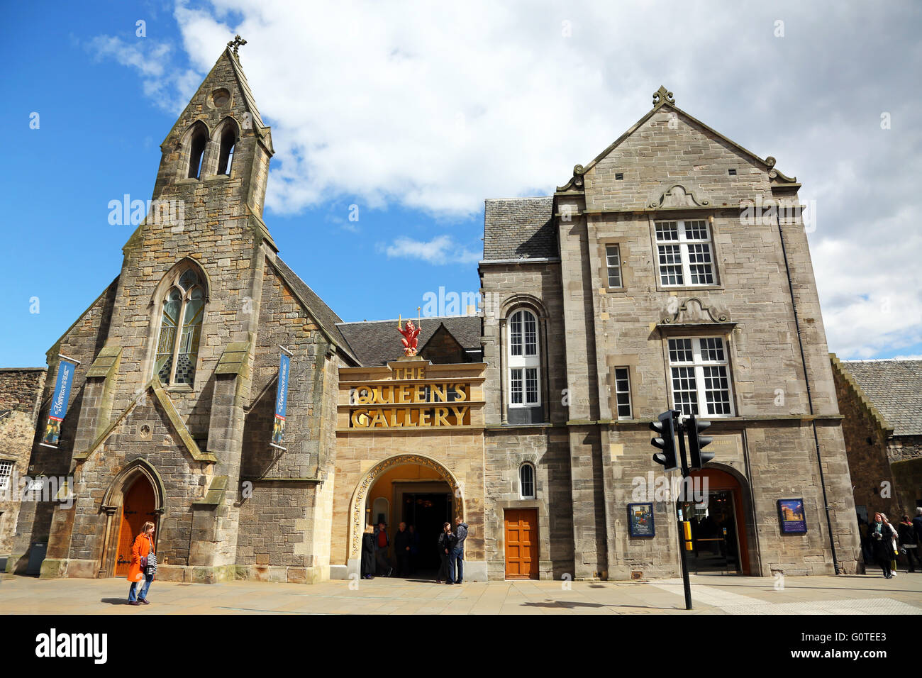 La Queen's Gallery a Holyrood House sul Royal Mile di Edimburgo, in Scozia, Regno Unito Foto Stock