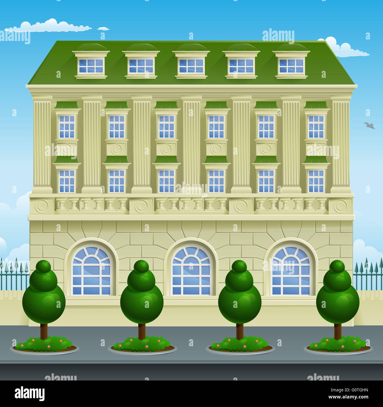Vittoriano o smart georgiano città cara o country house edificio mansion Foto Stock