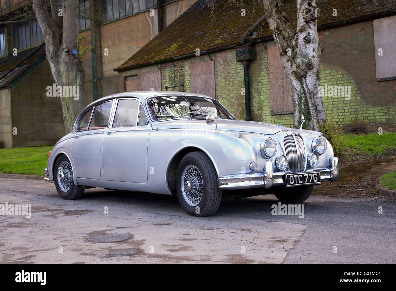 1968 Daimler auto a Bicester Heritage Centre. Oxfordshire, Inghilterra Foto Stock