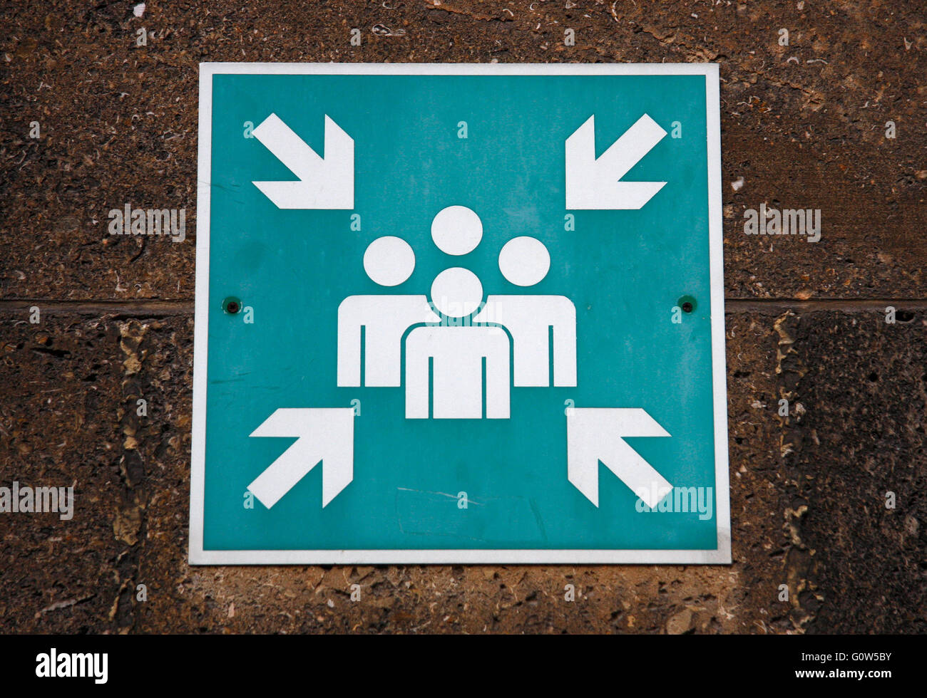 Verwirrendes Schild. Foto Stock