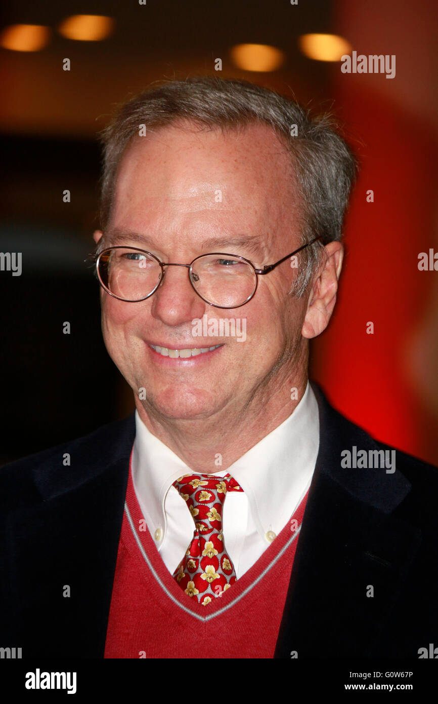 Eric Schmidt (Google, Alphabet Manager) - Vorstellung der Kooperation zwischen den Berliner Philharmonikern und dem Cultu Google Foto Stock