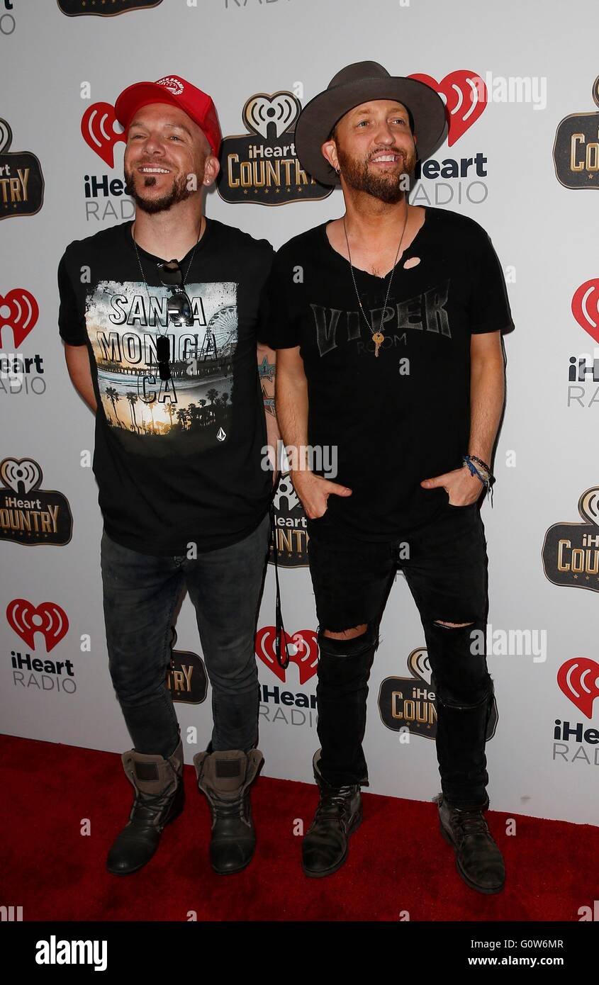 Austin, TX, Stati Uniti d'America. 30 apr, 2016. LoCash di presenze per 2016 iHeartCountry Festival, Frank Erwin Center, Austin, TX 30 aprile 2016. © MORA/Everett raccolta/Alamy Live News Foto Stock