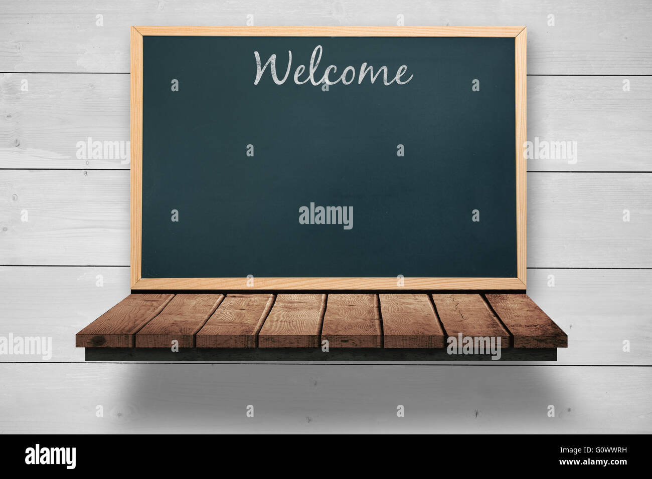 Immagine composita del messaggio di benvenuto Foto Stock