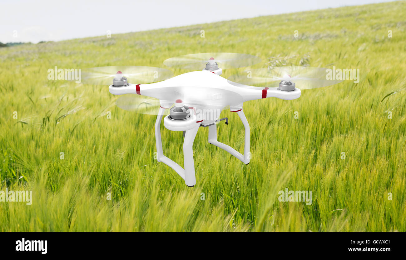 Immagine composita di immagine di un drone Foto Stock