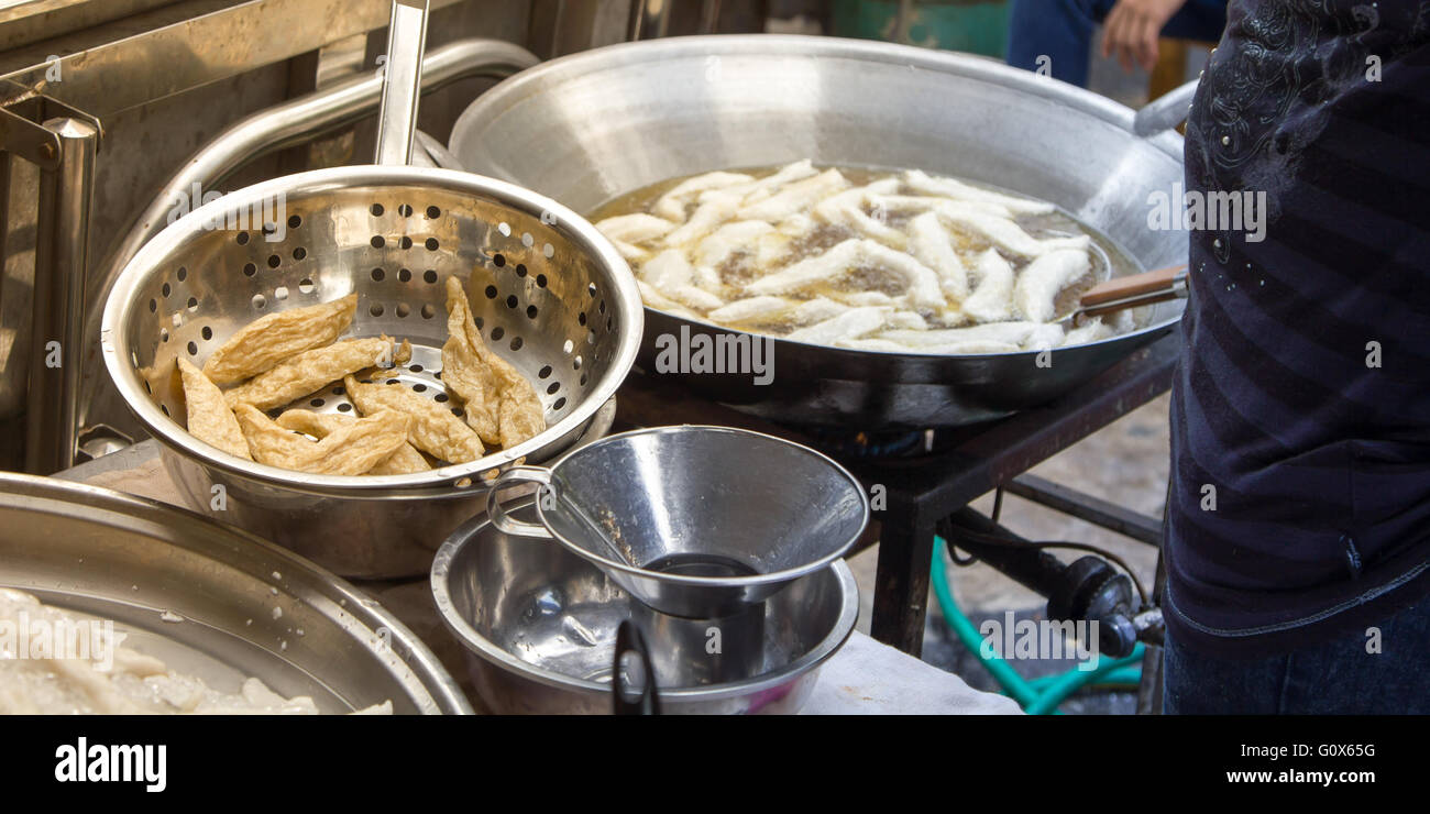 Thai street food market, fotografia scattata in Thailandia Foto Stock