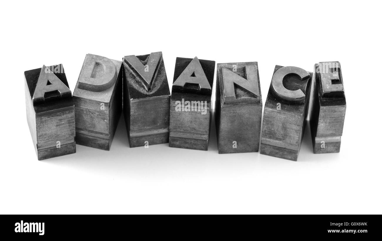 Messaggio aziendale, la foto originale su bianco Foto Stock