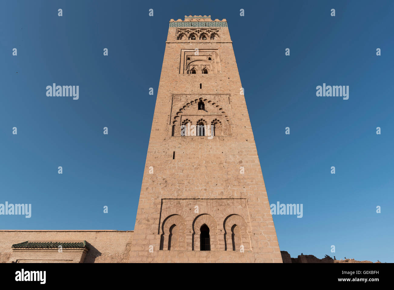 La Moschea di Koutoubia, Medina, Marrakech, Marocco Foto Stock