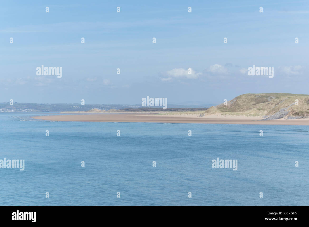 Broughton Baia a Nord della Penisola di Gower, Galles Foto Stock