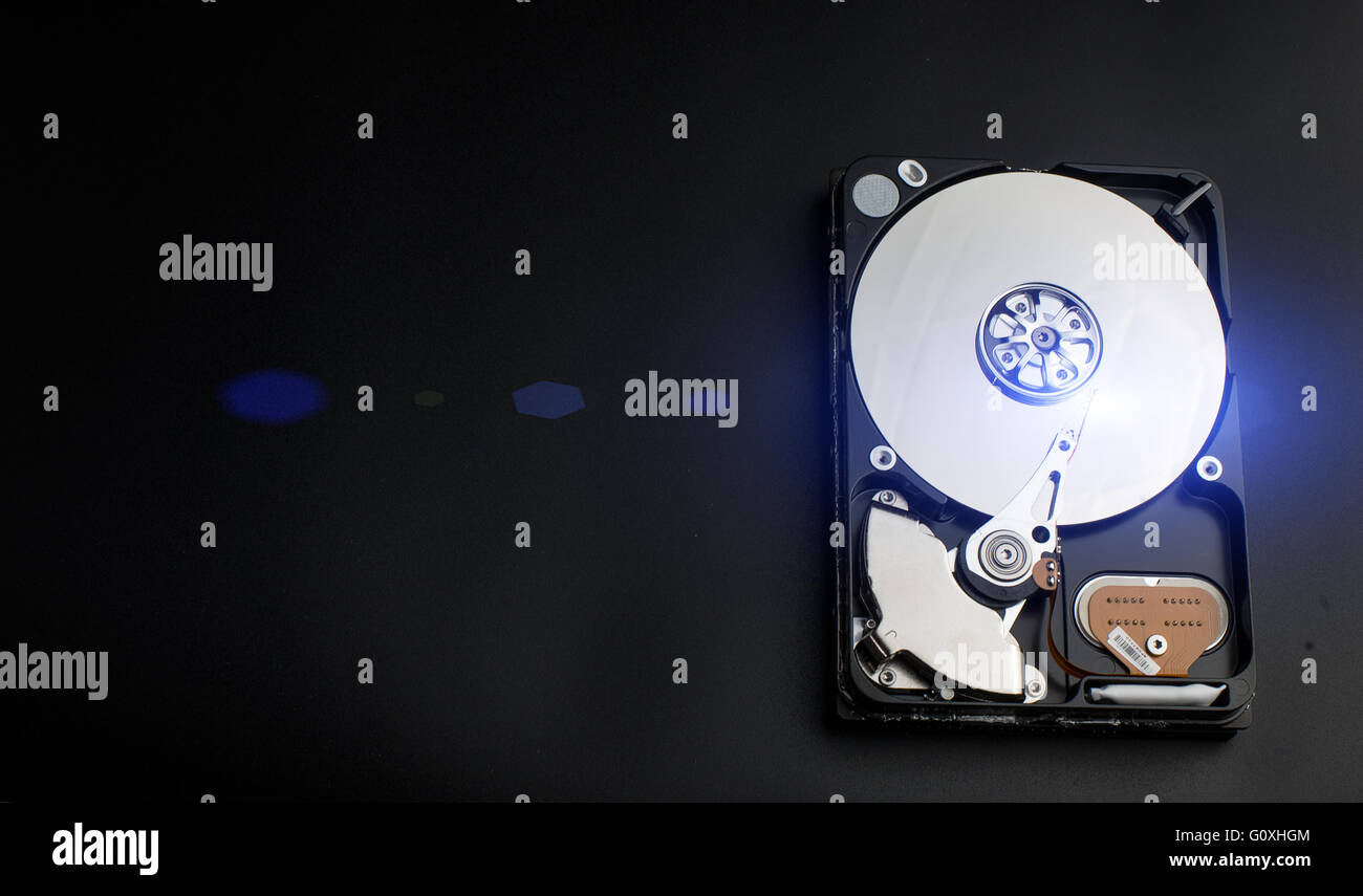 Aprire il disco rigido Foto Stock