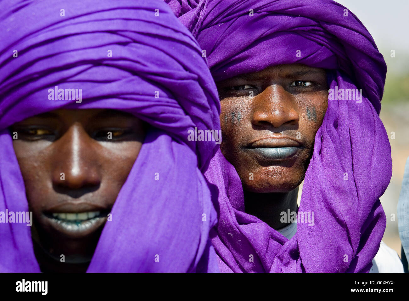 Niger. Un uomo Wodaabe-Bororo Foto Stock