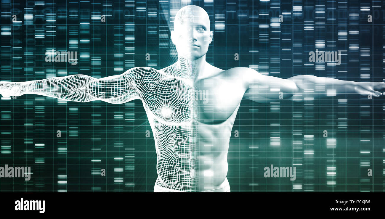 La ricerca genetica e di sviluppo con i dati della scienza Foto Stock