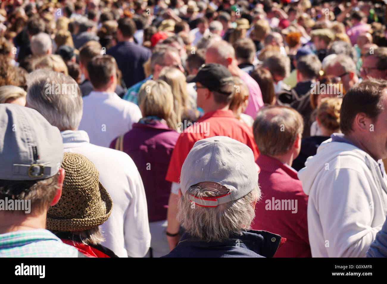 folla di persone Foto Stock