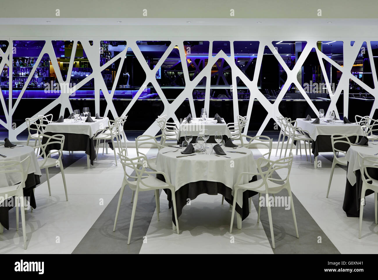 Casinò di Barcellona, il ristorante. Foto Stock