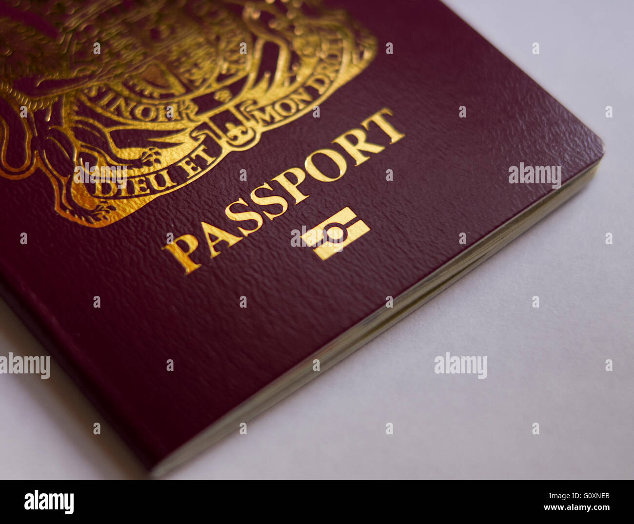 Passaporto biometrico Foto Stock