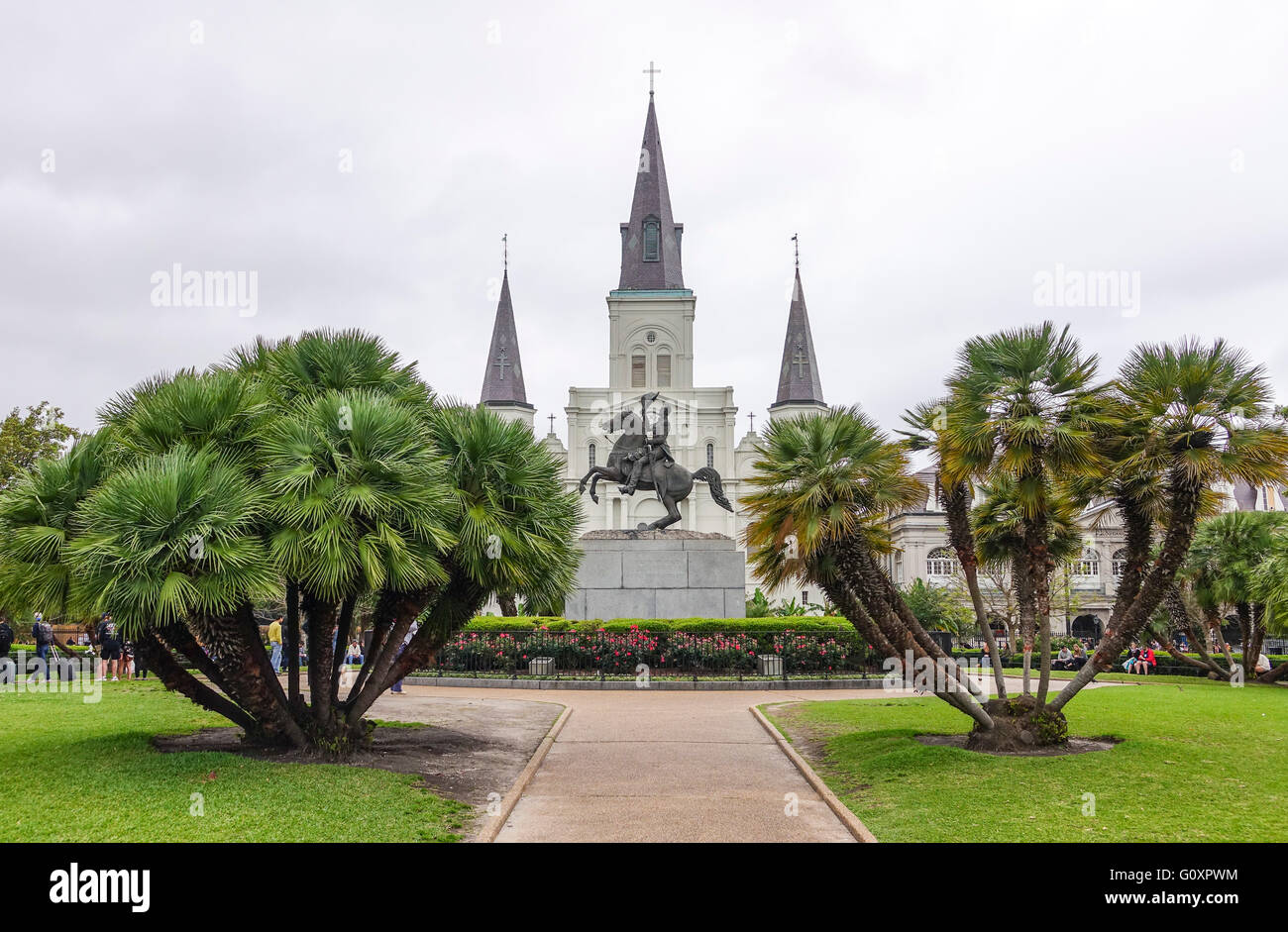 Jackson Square New Orleans Foto Stock