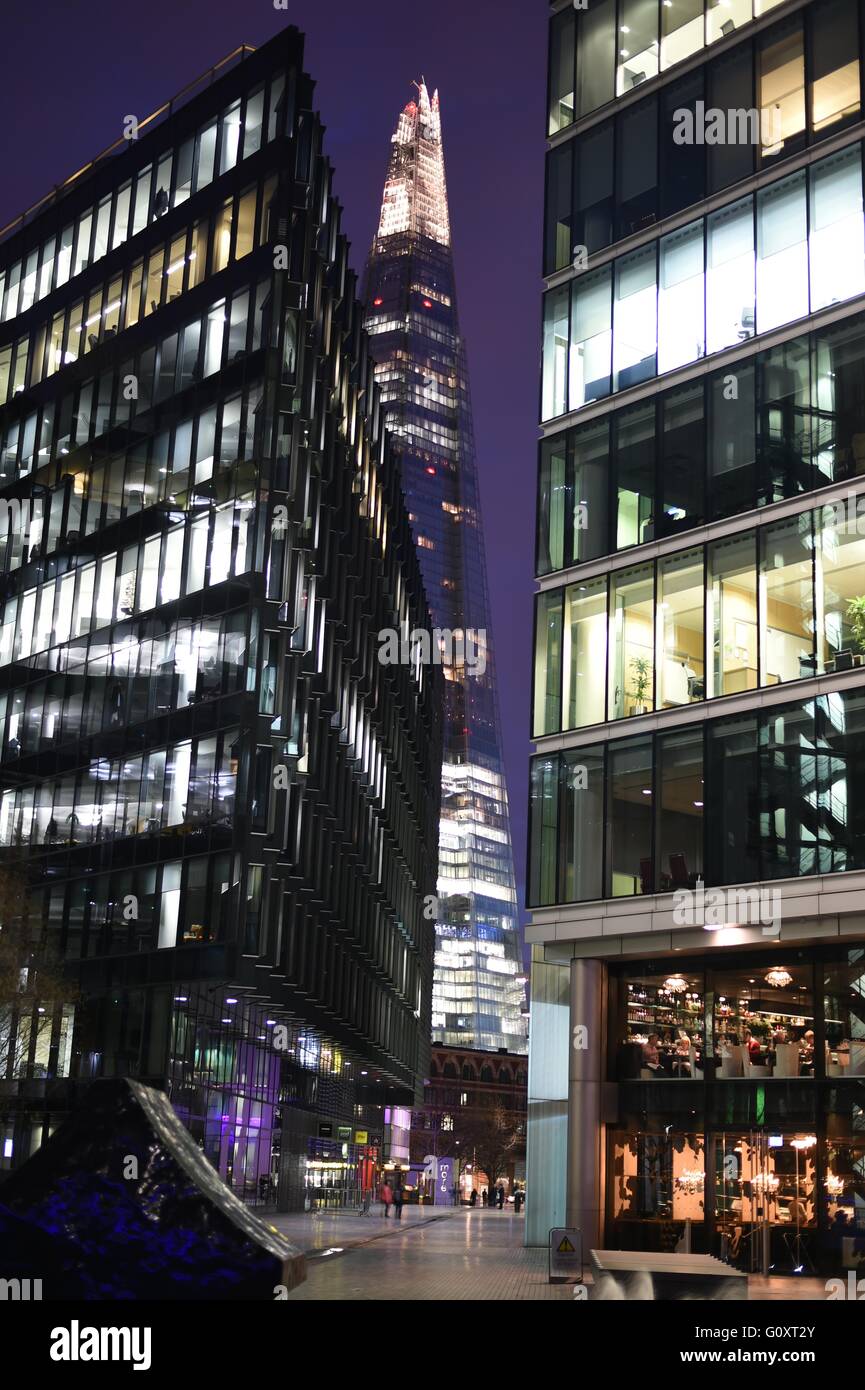 Shard, frammento di vetro, London Bridge trimestre Foto Stock Shard, frammento di vetro, London Bridge trimestre Foto Stock