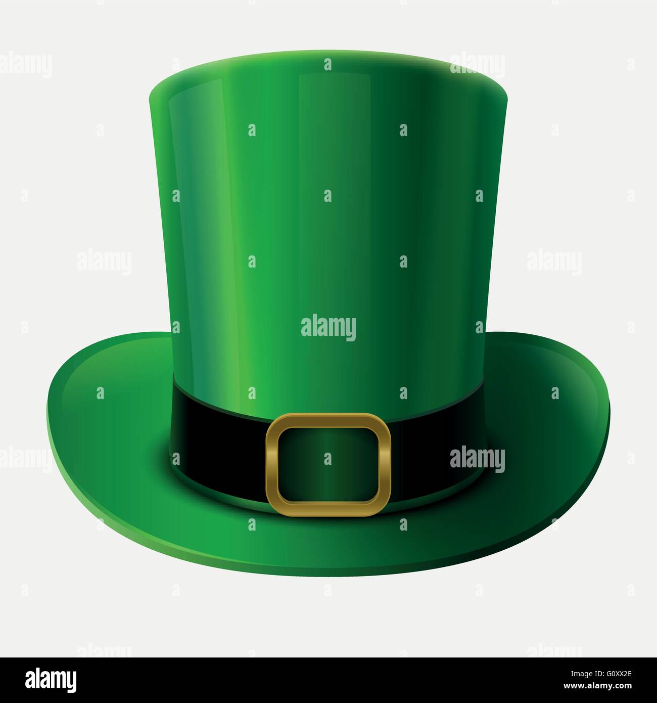 La festa di san Patrizio elemento. Green leprechaun hat illustrazione vettoriale Illustrazione Vettoriale