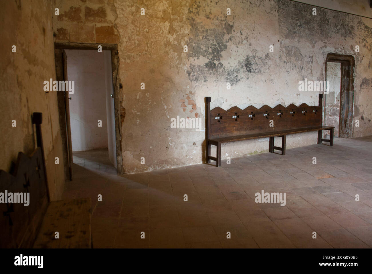 Interno, Chateau de Brunequel Foto Stock