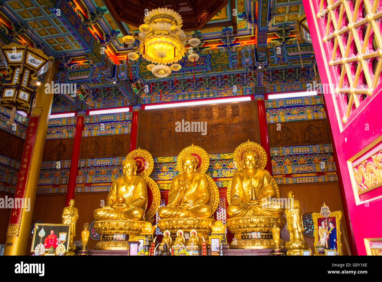 Cinese Tempio buddista a Bangkok in Tailandia Foto Stock