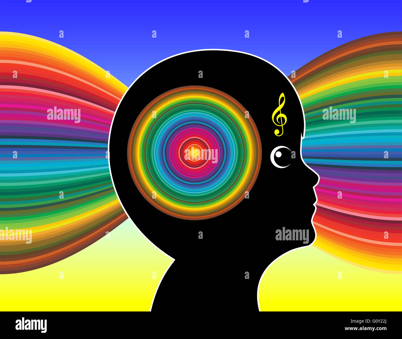 La musica e l'Autismo Foto Stock