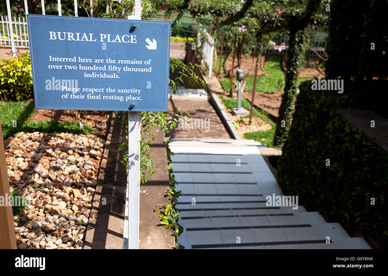 Fotografia di © Jamie Callister. Il genocidio ruandese Memorial Museum, Kigali, Ruanda, Africa centrale, 7 marzo 2016 Foto Stock